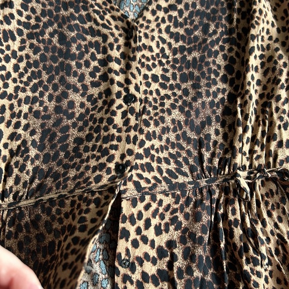 HM Leopard Print Peplum Blouse - Picture 5 of 6